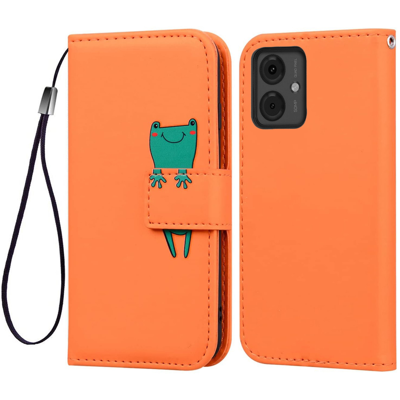 Чохол-книжка Animal Wallet для Motorola G14 Frog