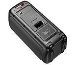 Bluetooth-колонка HOCO DS54 RGB з мікрофоном і пультом ДК, чорна, фото 5