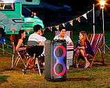 Bluetooth-колонка HOCO DS54 RGB з мікрофоном і пультом ДК, чорна, фото 8
