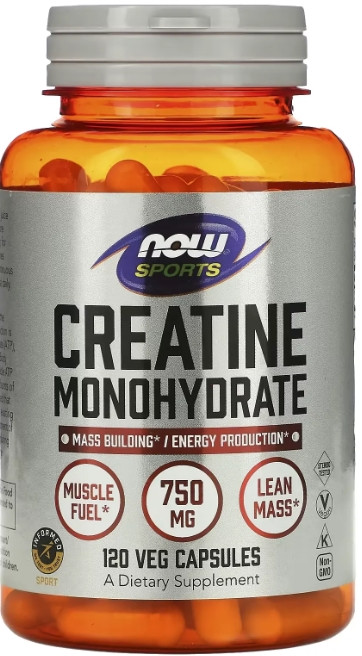 Креатин в капсулах NOW Creatine 750 мг 120 капс