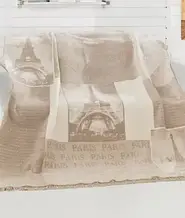 Бежевий плед, Париж, 200 х 240 см