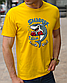 Чоловічі футболки MMА, бавовняна футболка з принтом Команда акул (Shark team) розмір S, фото 2