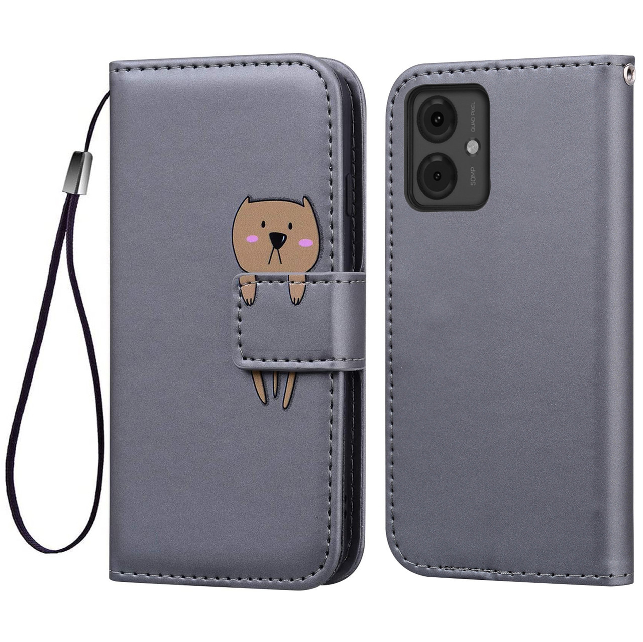 Чохол-книжка Animal Wallet для Motorola G14 Bear