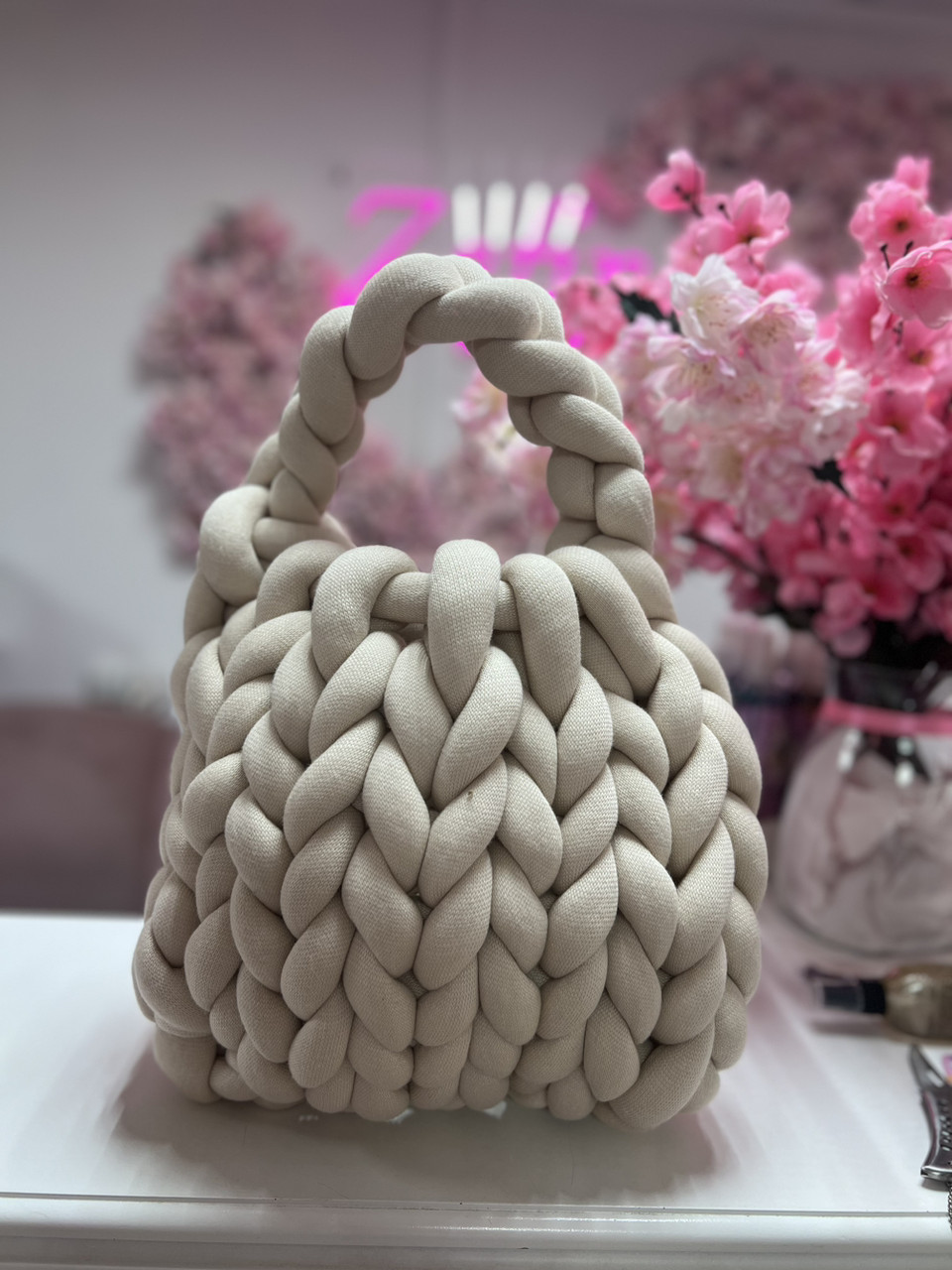 Сумка велика бежева, фото 1