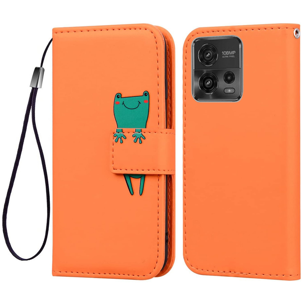 Чохол-книжка Animal Wallet для Motorola G72 Frog