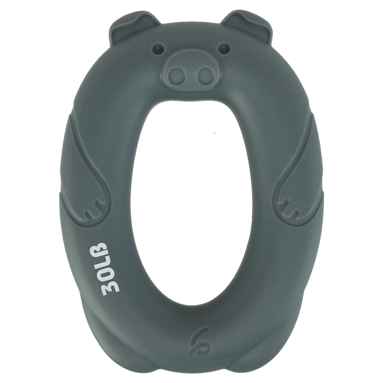Еспандер кистьовий силіконовий свинка Zelart Jello Big 0705 навантаження 30LB Grey, фото 1