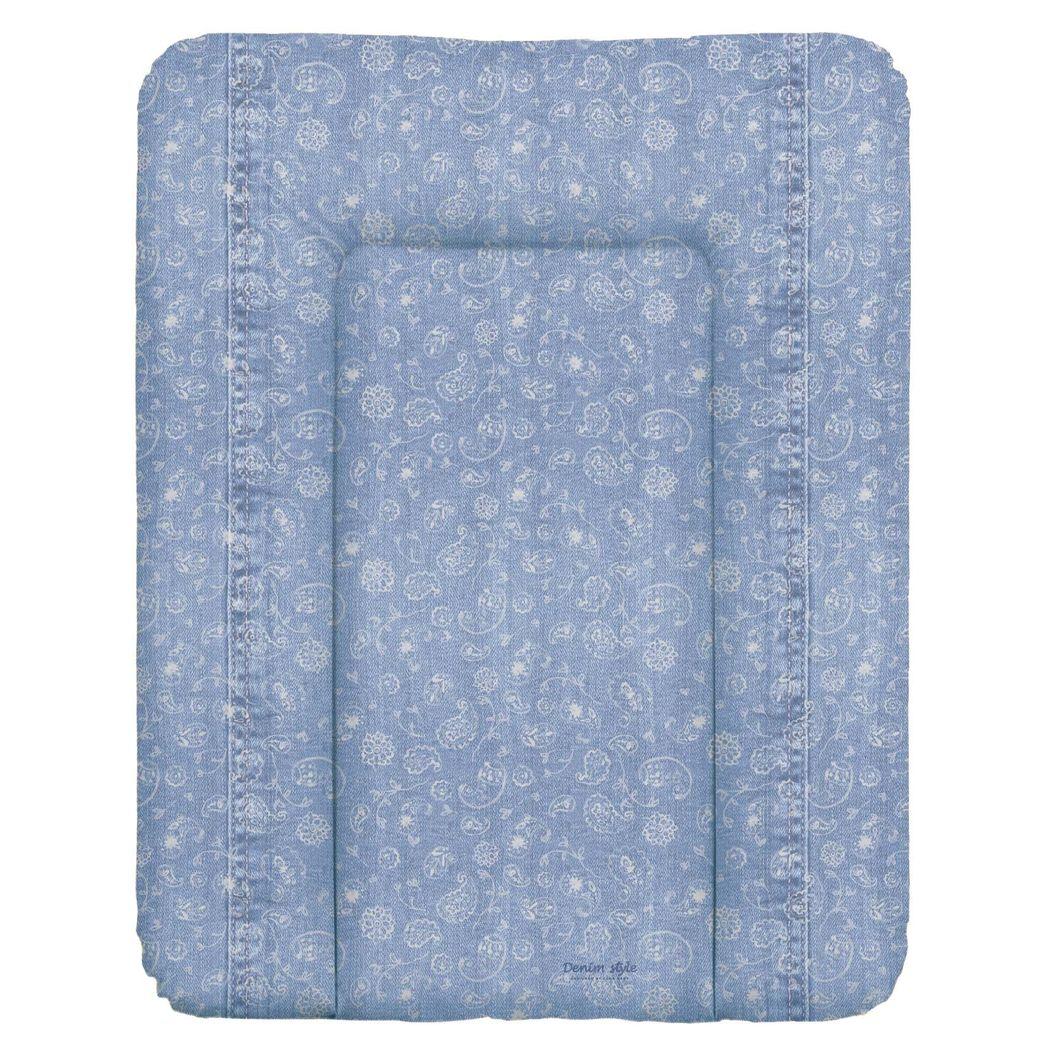 Повивальний матрац мʼякий Ceba Baby Soft changing mat small (50x70 cm) W-143-119-592 denim style boho blue