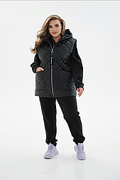 Спортивний костюм велюровий з капюшоном