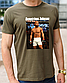 Футболка бавовняна для боксу,футболка з принтом Деметріус Джонсо,одяг з боксерською тематикою розмір S, фото 3