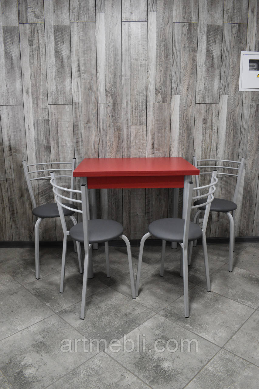 Кухонний комплект (стіл + 4 стільці), фото 1