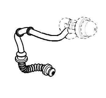 Шланг паливний (вихід праймера) для бензопили Husqvarna 585, 592XP, фото 1