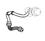 Шланг паливний (вихід праймера) для бензопили Husqvarna 585, 592XP