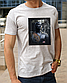 Футболка бавовняна для боксу та єдиноборств,футболка з принтом Джон Джонс,одяг боксерською тематикою розмір S, фото 5