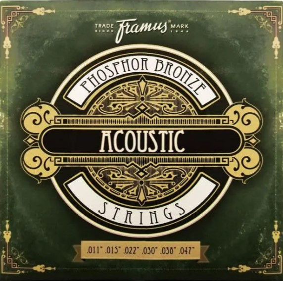 Струни для акустичної гітари FRAMUS 47200 Phosphor Bronze Acoustic Strings Light (011-047) - фото 1 - id-p2376097885