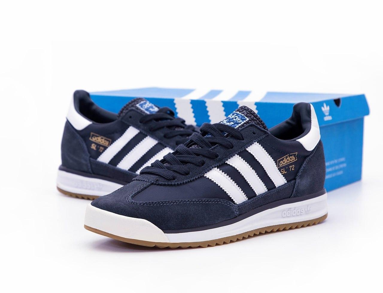 Чоловічі сині Кросівки Adidas SL72, фото 1