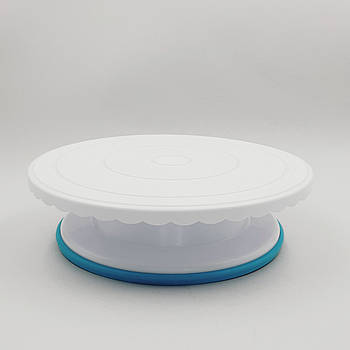 Крута підставка під торт (поворотний столик) велика 32х7 см (силікон)