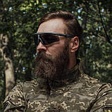 Окуляри тактичні Trevix зі змінними полікарбонатними лінзами. Сірі, фото 2