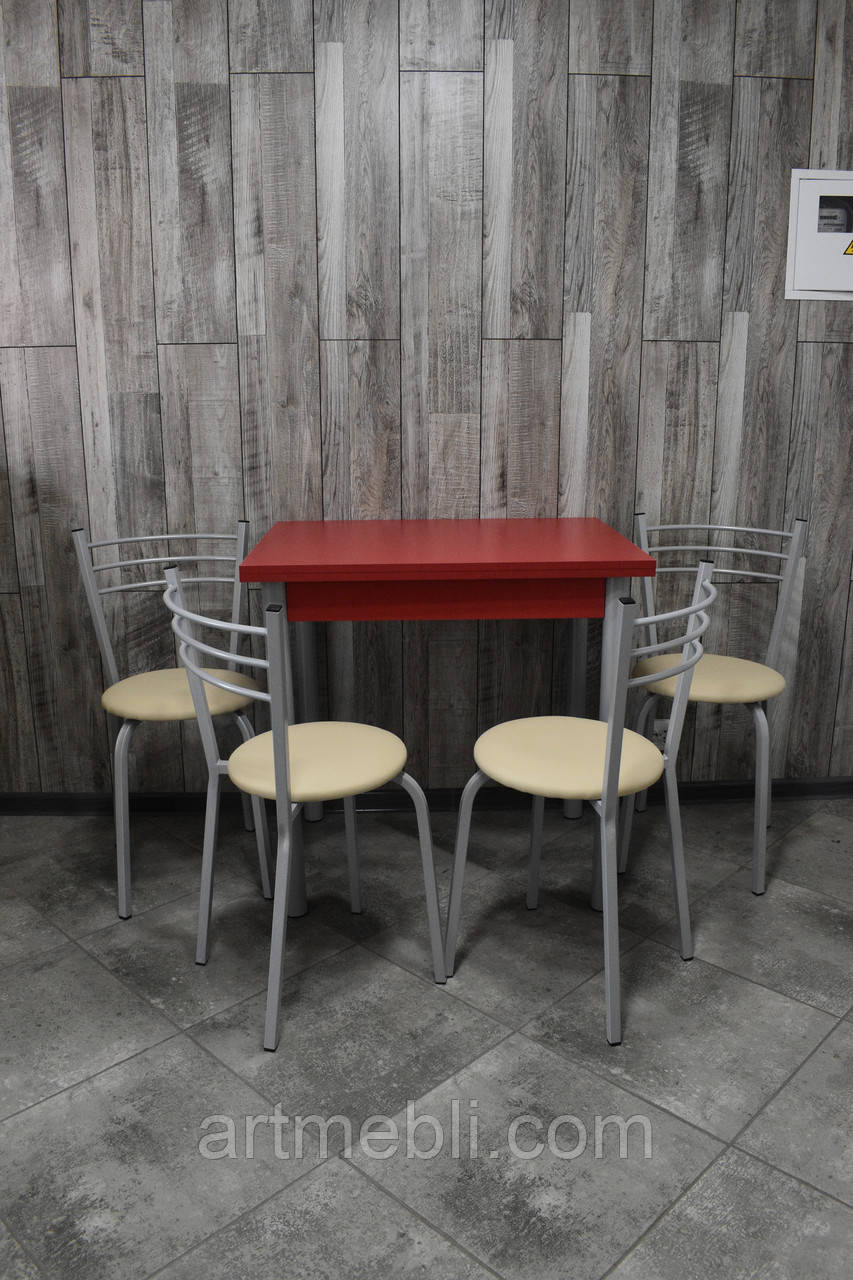 Кухонний комплект (стіл + 4 стільці), фото 1