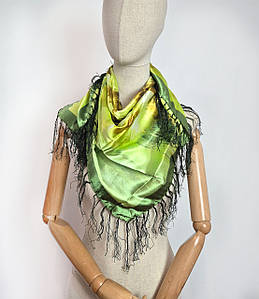 Хустка шовкова середня Рафаєла салатовий