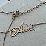 Кольє з ім'ям Anna срібна з позолотою підвіска на ланцюжку, фото 2