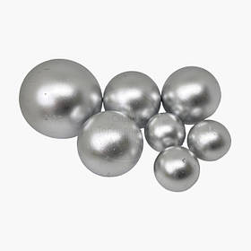 Сфери шоколадні, набір — Срібні