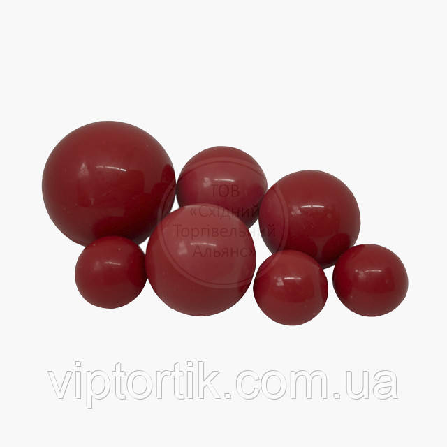 Сфери шоколадні, набір — Бордові, фото 1