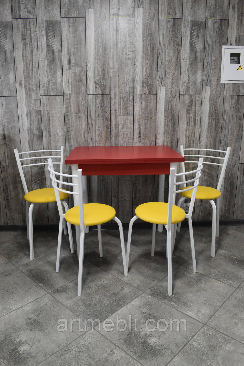 Кухонний комплект (стіл + 4 стільці), фото 1