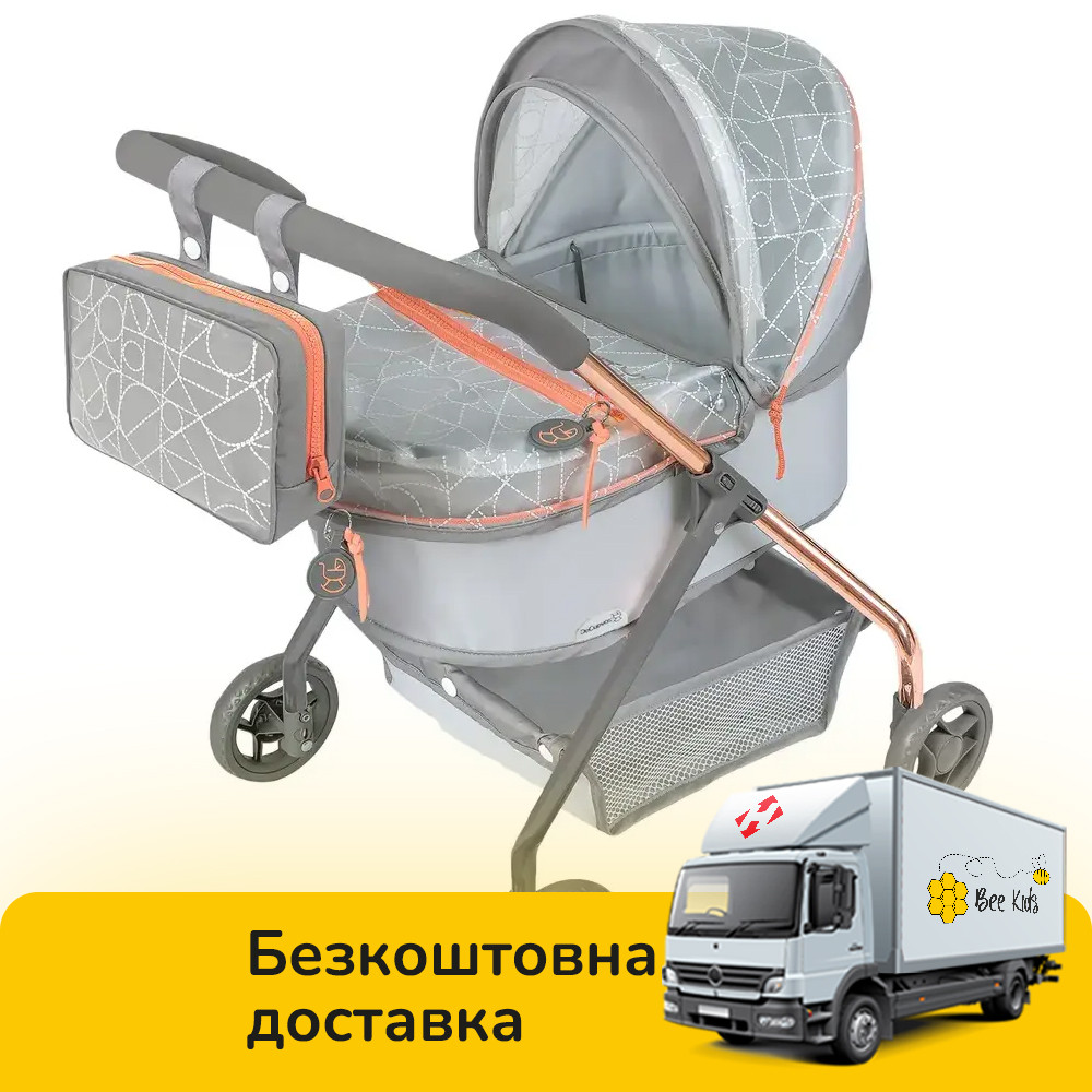 Коляска для ляльок DeCuevas CITY X (розмір 50-35-в56см, сумка, кошик) 86077, фото 1