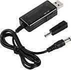 Кабель живлення для роутера Wibrand USB-DC з 5v до 9v, 12v, 5,5 мм, 3,5 мм 1м