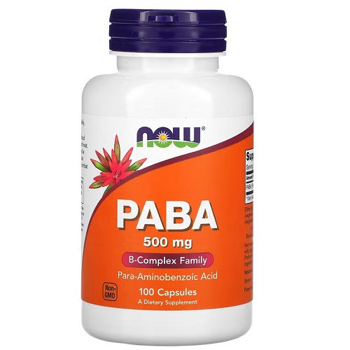 Вітамін Now PABA 500 mg (100 капсул.)