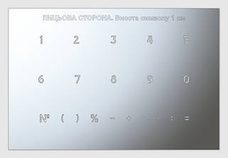 Трафареты с цифрами без букв