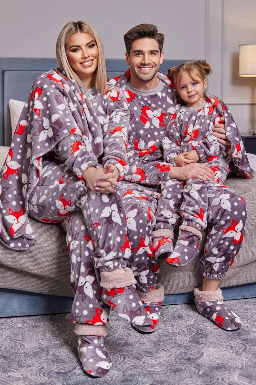 Чоловіча піжама турецька двостороння дорога махра, фото 1