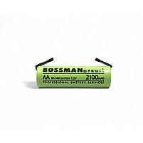 Промисловий NiMh акумулятор AA (HR6) Bossman Profi 2100mAh (1.2v) з контактами, фото 2