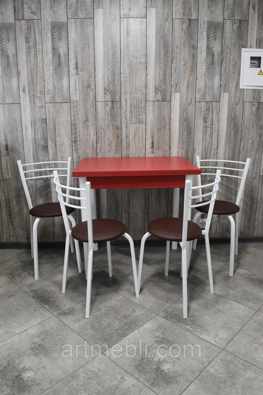 Кухонний комплект (стіл + 4 стільці), фото 1