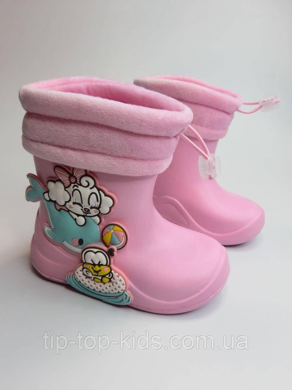 Гумові чоботи Apawwa 385 J pink для дівчинки р.26,30