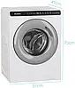 Пральна машина Candy Mini CW50-BP12307G-S Slim 5кг 1200об/хв, фото 9