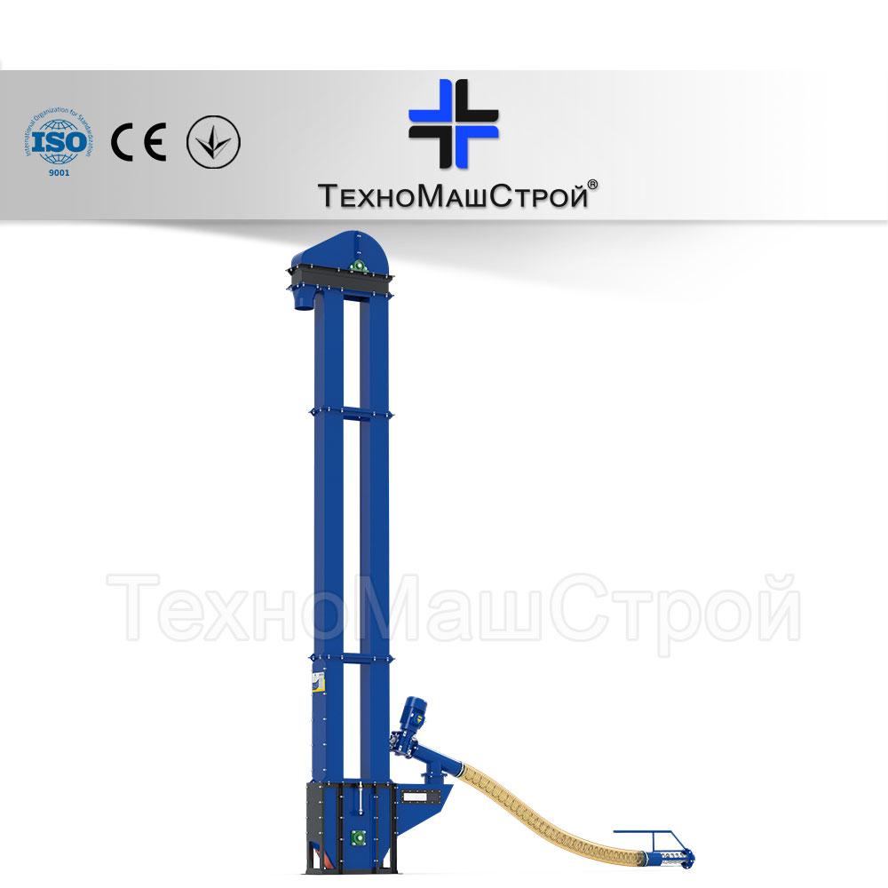 Зерновая нория "НЗ-4.5" з гнучким шнеком 6м