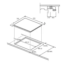 Керамічна варильна панель Candy CH64CCB/4U2 59см, фото 4