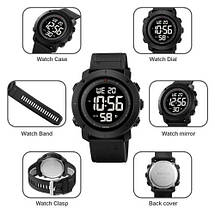Годинник наручний SKMEI 2122BKBK, black-black, фото 6