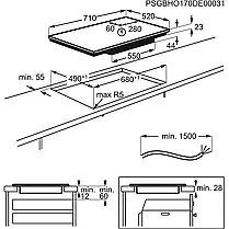 Індукційна варильна панель AEG Slim-fit IKE74441FB 71 см, фото 3