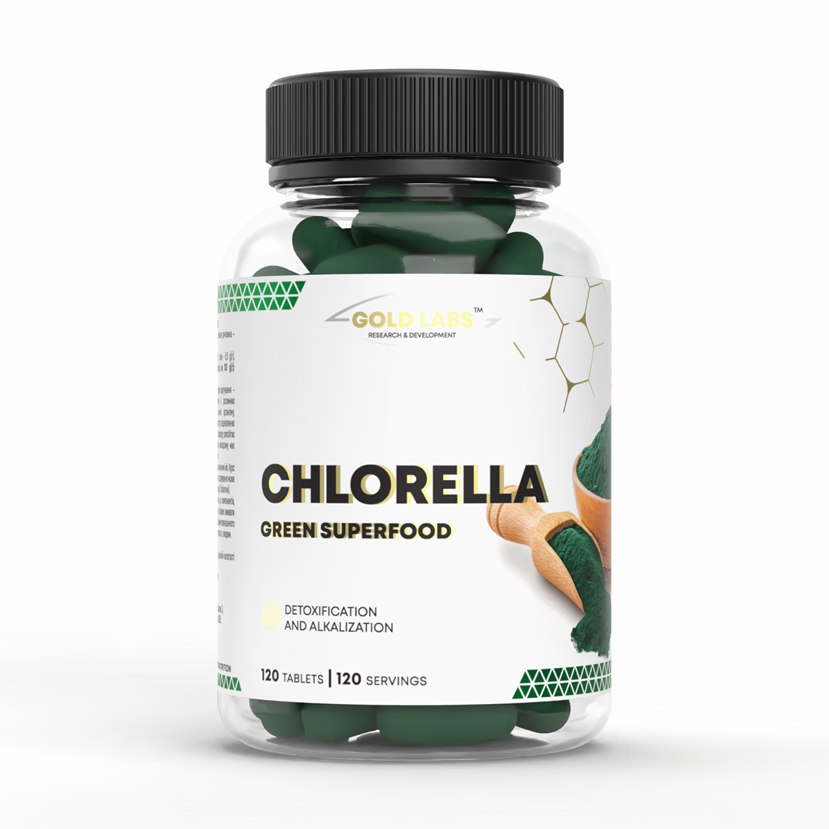 Хлорелла Gold Labs Chlorella Green Superfood 120 таблеток