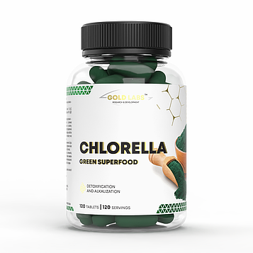 Хлорелла Gold Labs Chlorella Green Superfood 120 таблеток