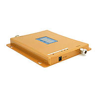 Підсилювач GSM306-3G-4G 900/1800/2100МГц. Підсилювач тридіапазонний (1000-2000м.кв). Gold
