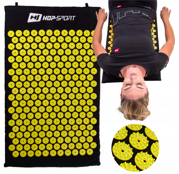Мат для акупунктури Hop-Sport HS-C072AM жовтий, фото 1