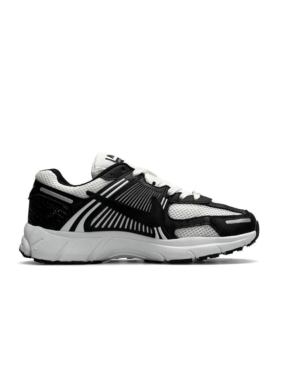 Чоловічі кросівки Nike Vomero 5 New White Black, кеди Найк шкіра текстиль чорні весни осінь 41