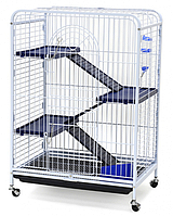 Вольєр-клітка на колесах для середніх гризунів (для шиншил, кроликів, фреток) , 64*44*93 см