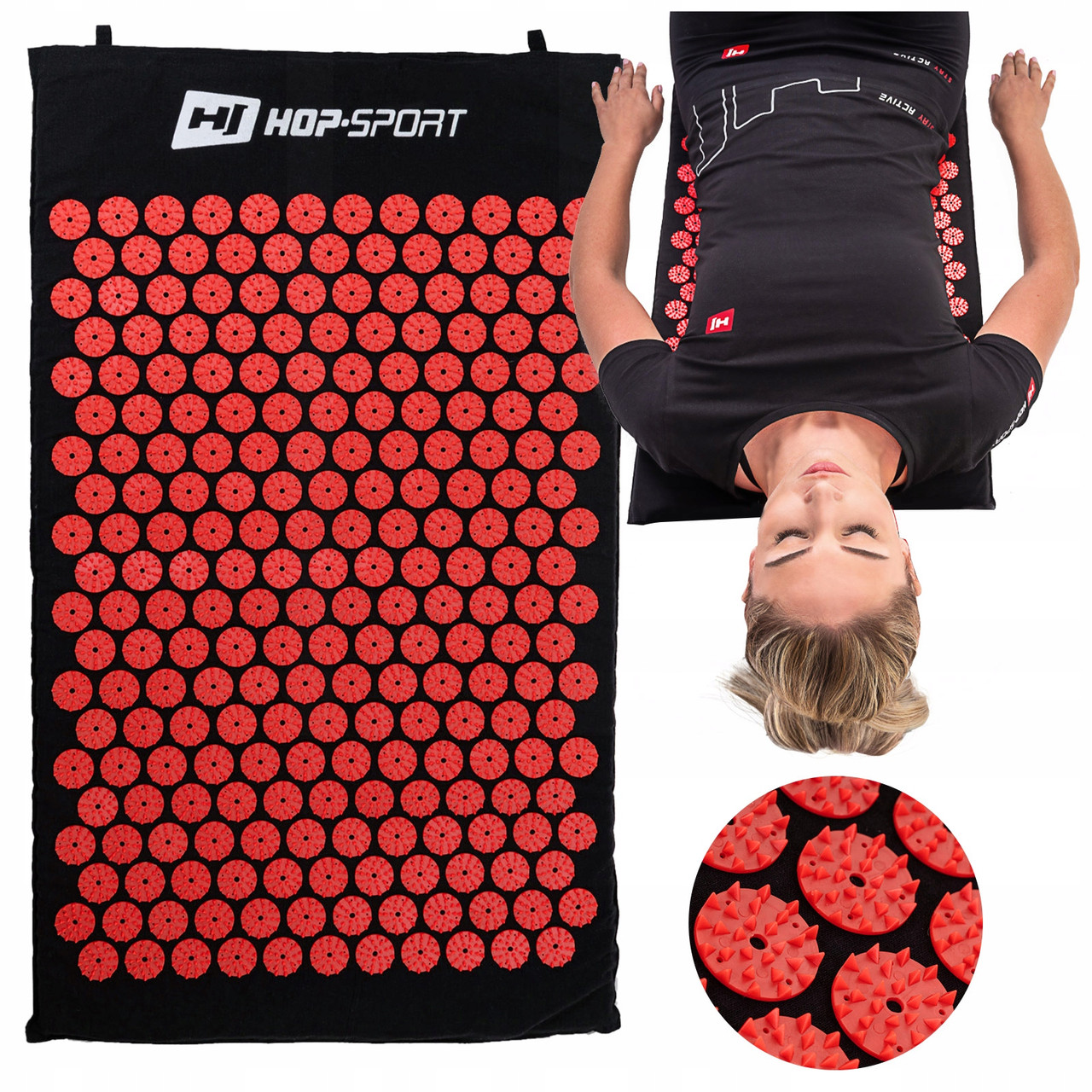Мат для акупунктури Hop-Sport HS-C072AM червоний, фото 1