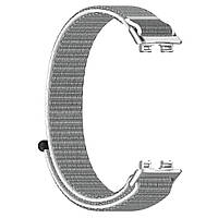 Нейлоновий ремінець для Huawei Band 8 (ASK-B19) | HMU | липучка-велкро | сірий