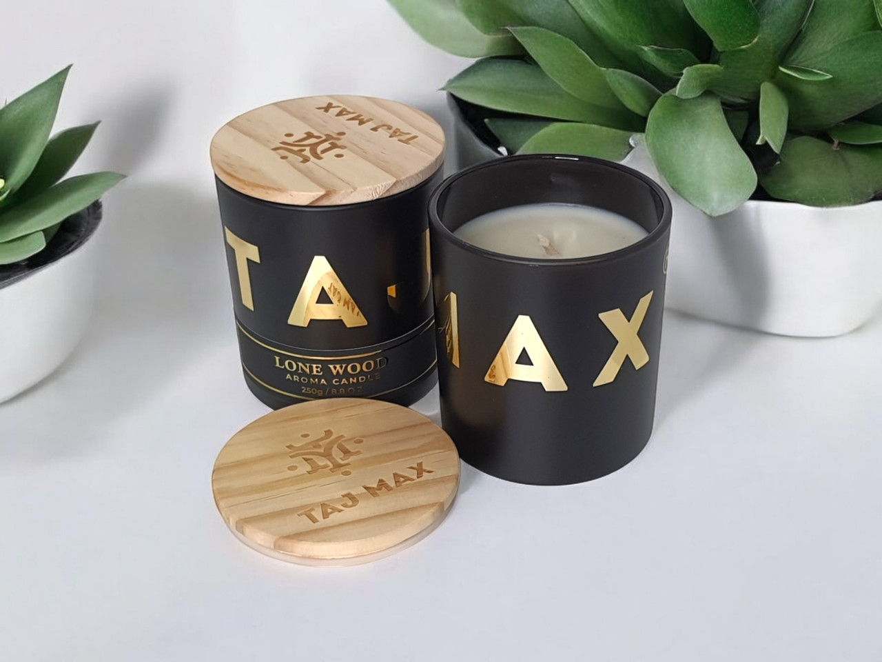 Ароматична свічка "LONE WOOD" Taj Max 250g, фото 1