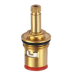 Кран букса для змішувача Villa 1/2 дюйма латунь кераміка під ручку шар 24 шліци напівоборотна 14,5 мм